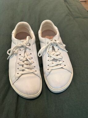 Birkenstock White Leather Low-Top Sneaker